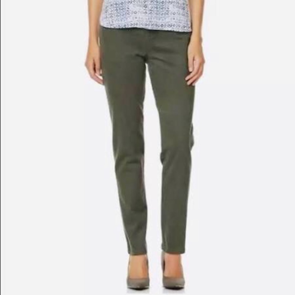 Gloria Vanderbilt 12P Forrest Green Amanda Pant